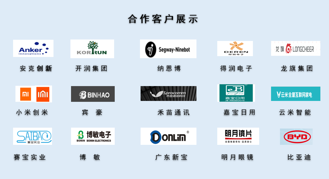 CPE磨砂膠袋，久信達(dá)部分客戶展示(圖1)